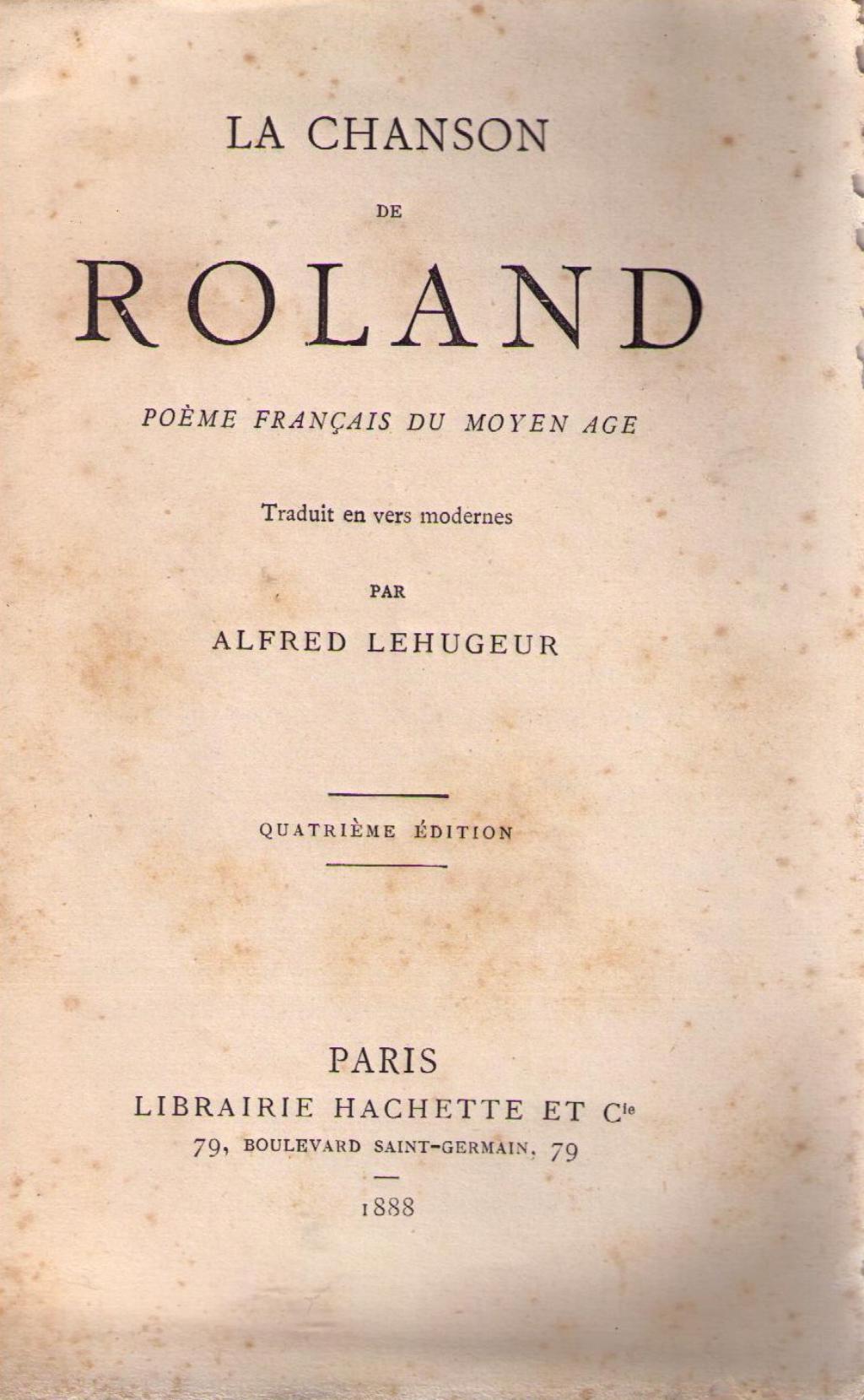 Coberta de La chanson de Roland